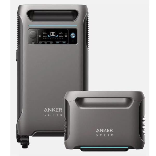 Anker SOLIX F3800 Portable Power Station with BP3800 Expansion Battery 7680Wh