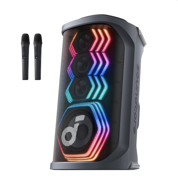 Anker Soundcore Rave 3S 200W AI Karaoke Party Speaker Wireless with Sound Light Show Black - A31A3012