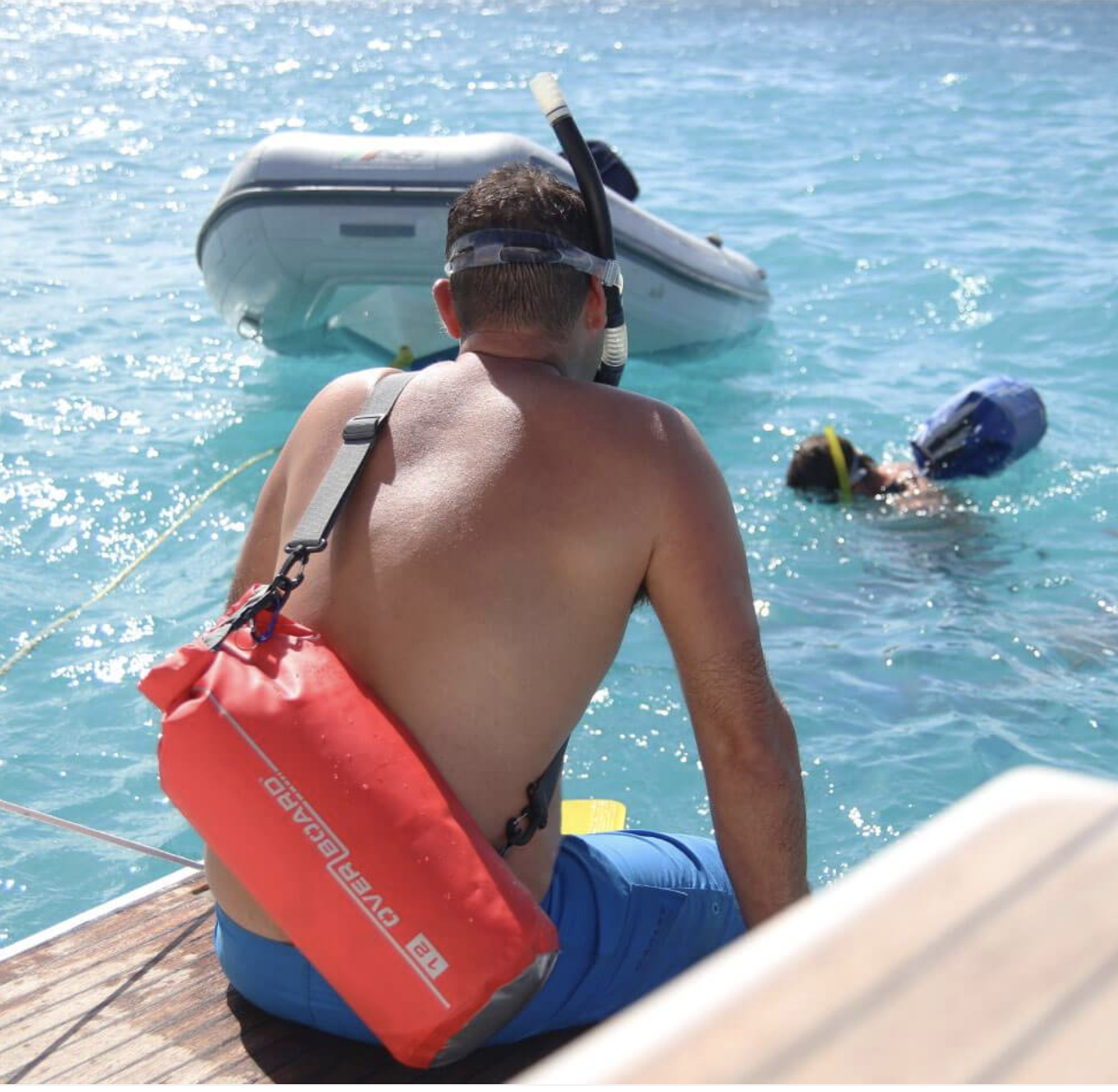 OverBoard 5 Litre Dry Tube Waterproof Bag Water Sports Outdoors OB1001 - Red