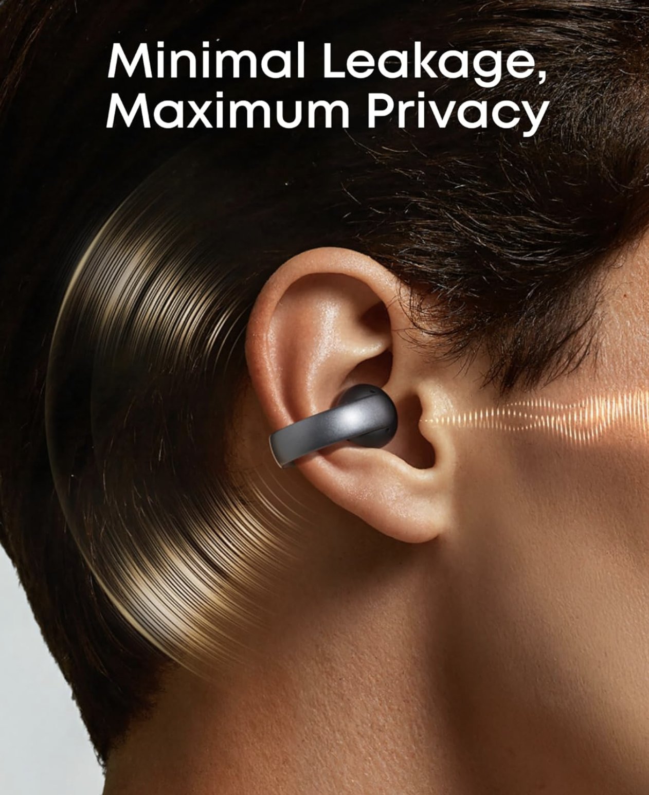 Anker Soundcore Aeroclip Open-Ear Clip-On Earbuds with Adaptive Comfort TWS Black - A3388G11
