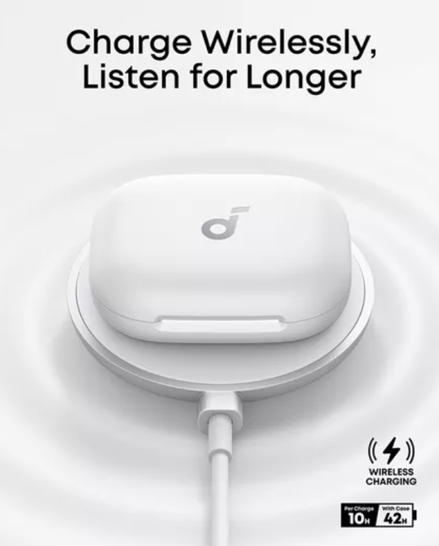 Anker Soundcore Aerofit 2 Pro 2-in-1 Wireless Hybrid Earbuds with Focus Mode White - A3875G21