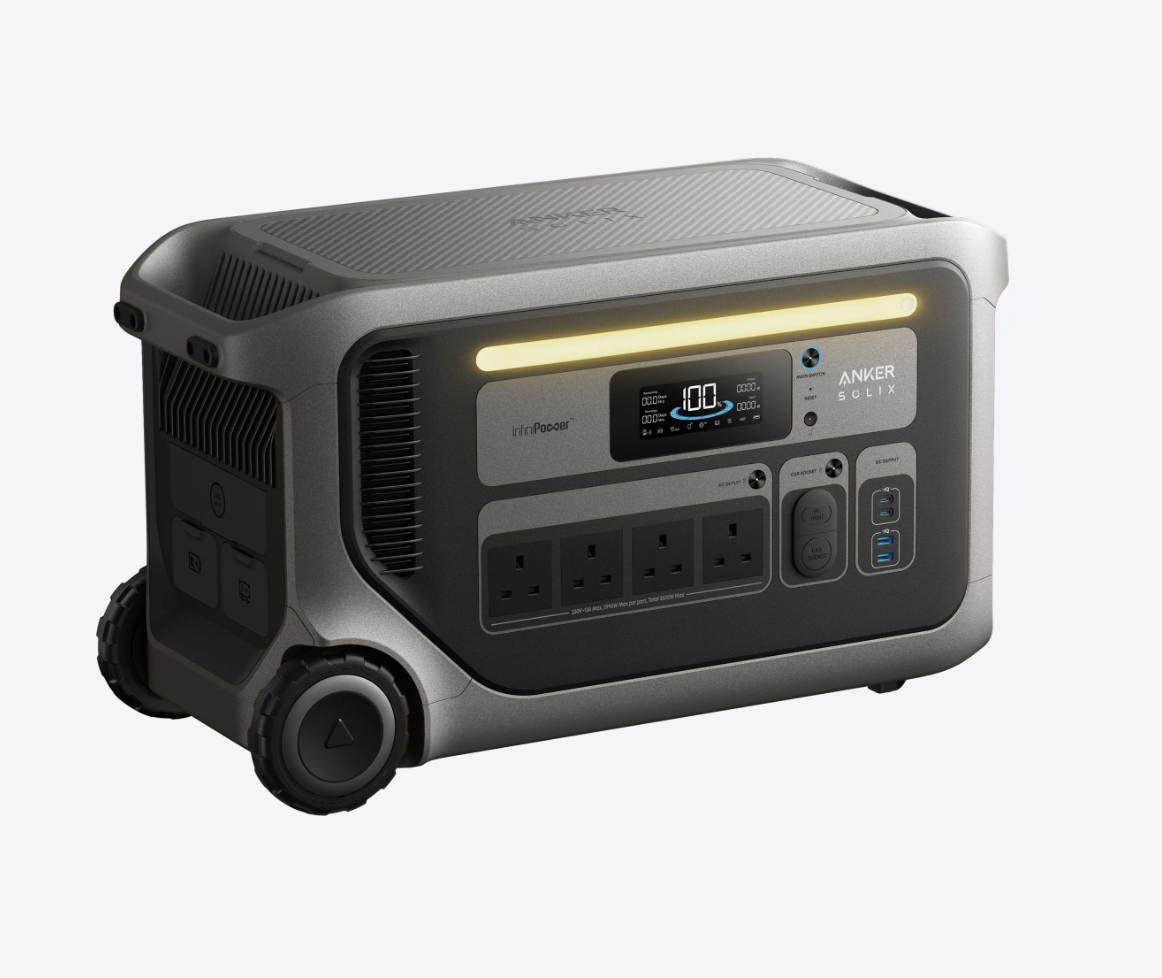Anker SOLIX F3000 Portable Power Station 3,072Wh 3,600W with Dual Solar Input - A1782211