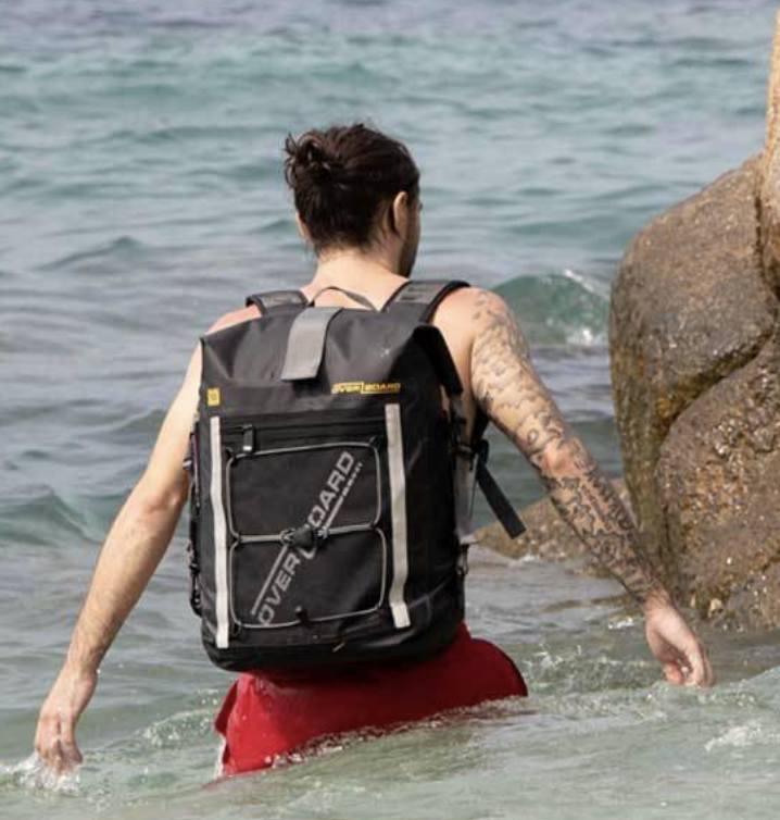 OverBoard 20 Litre Pro Light Backpack Waterproof Bag Water Sports Outdoors OB1135 - Black