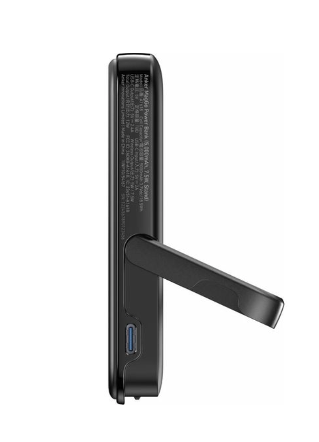 Anker 322 MagGo 5K mAh Magnetic Power Bank Wireless & USB C Port 7.5W Black - A1618G11