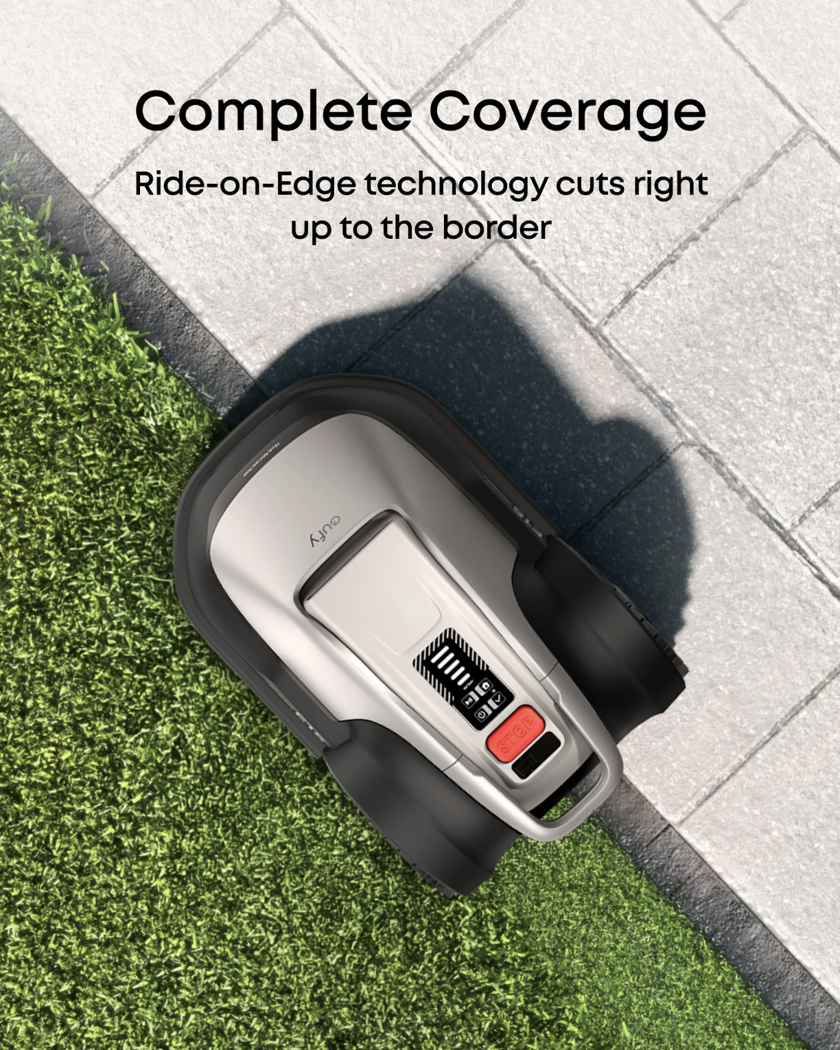 Eufy E18 Robot Cordless Lawn Mower with Hands-Free Auto-Mapping Grey - T28012A1