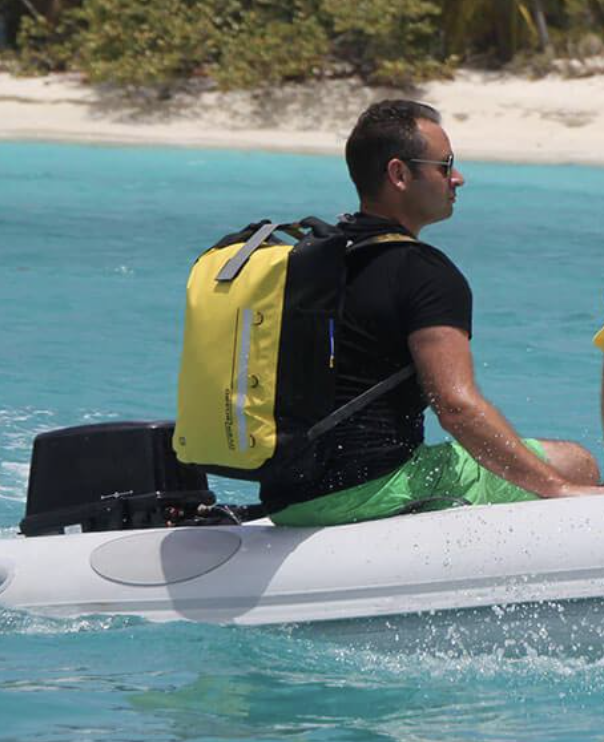 OverBoard 45 Litre Classic Backpack Waterproof Bag Water Sports Outdoors OB1167 - Black