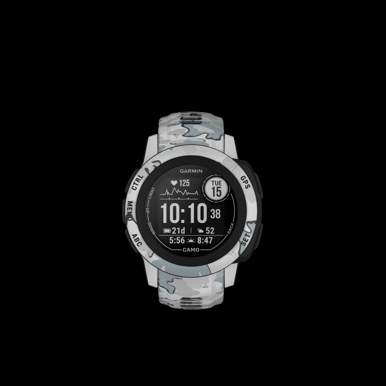 Garmin Instinct 2S Rugged GPS Smartwatch Heart Rate Monitor Camo Mist Refurbished