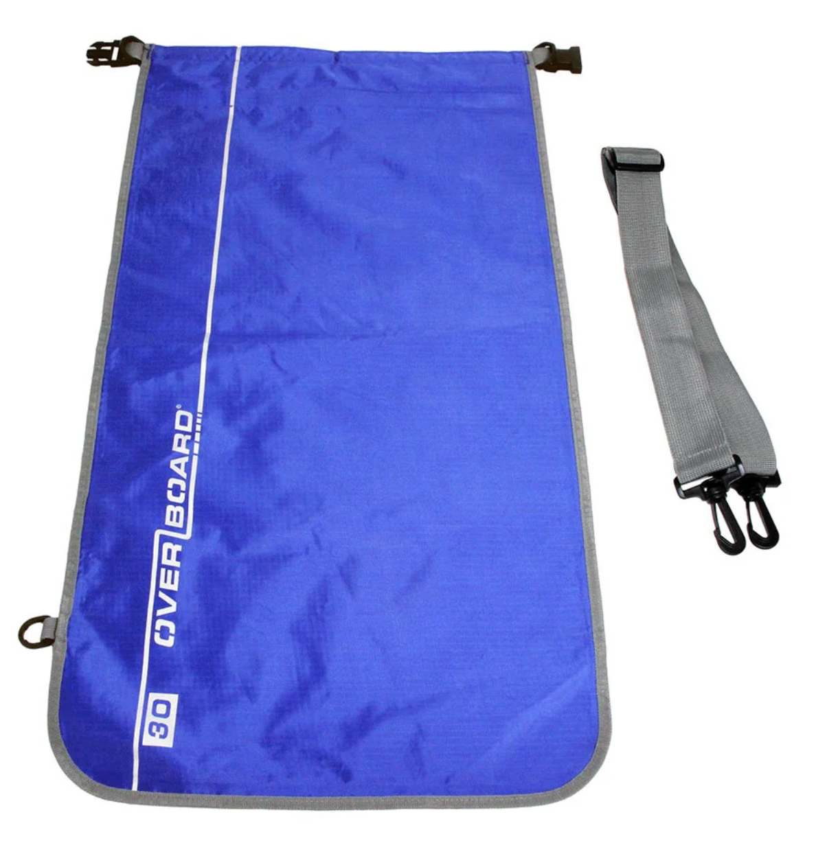 OverBoard 30 Litre Dry Flat Waterproof Bag Water Sports Outdoors OB1026 - Blue