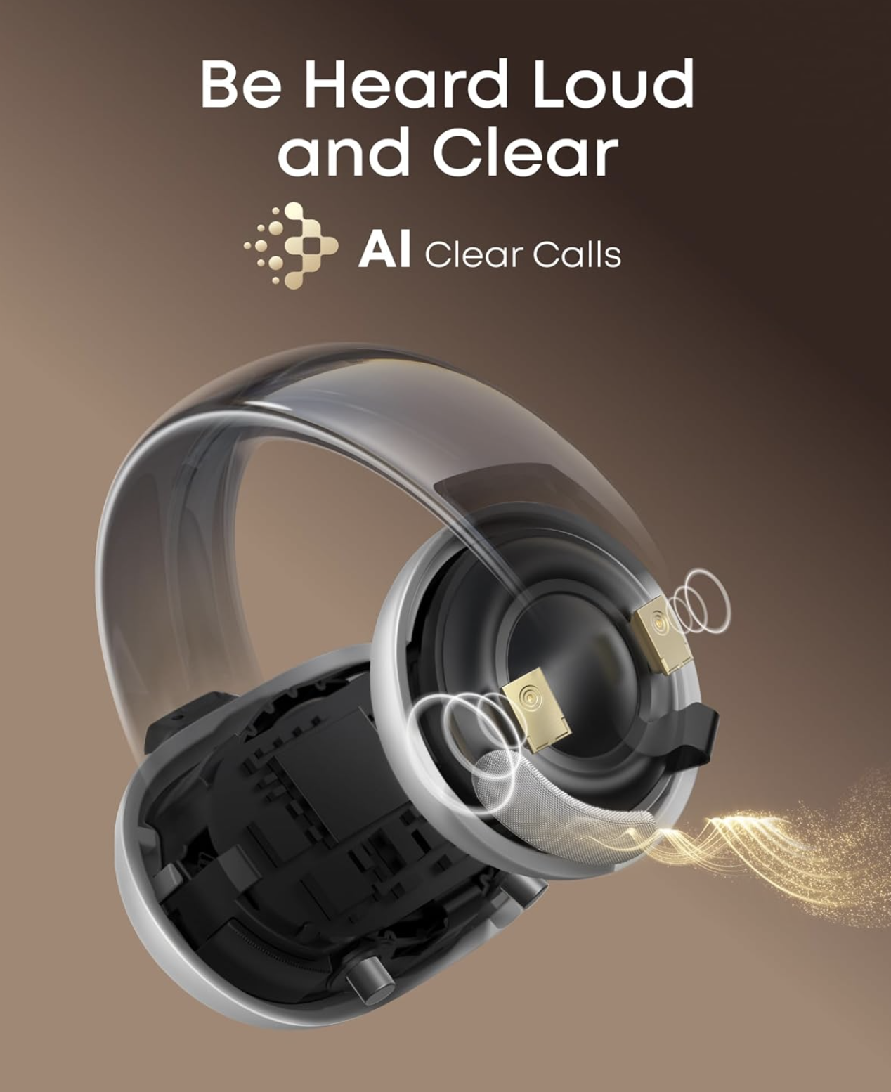 Anker Soundcore Aeroclip Open-Ear Clip-On Earbuds with Adaptive Comfort TWS White - A3388G21