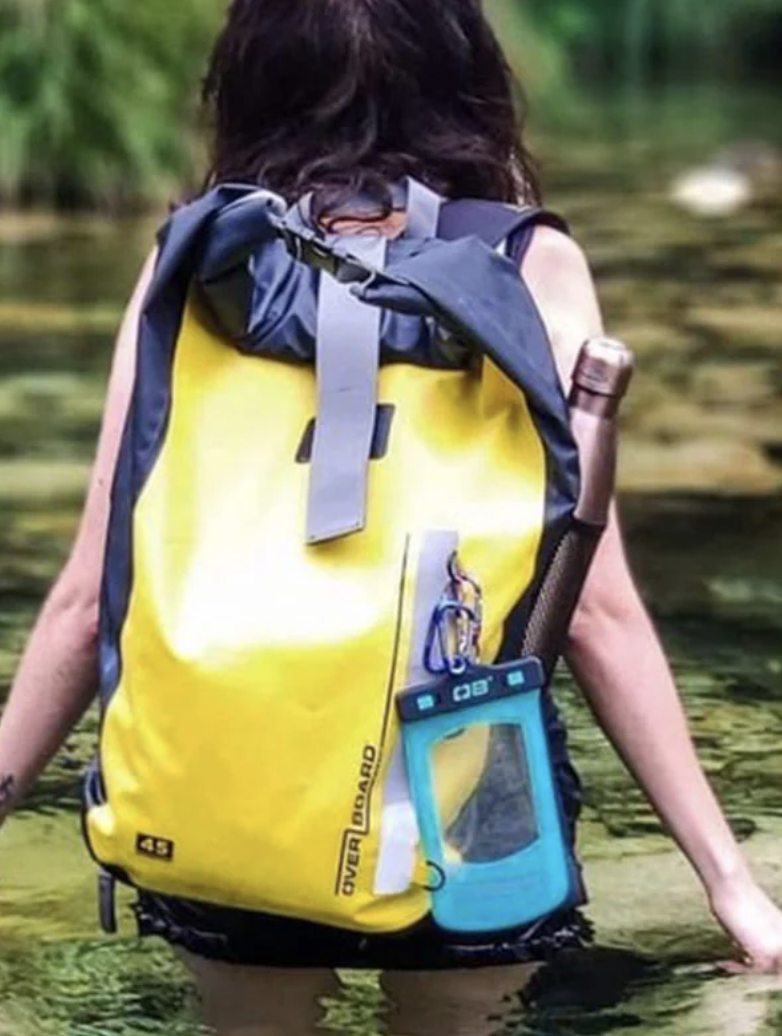 OverBoard 45 Litre Classic Backpack Waterproof Bag Water Sports Outdoors OB1167 - Yellow