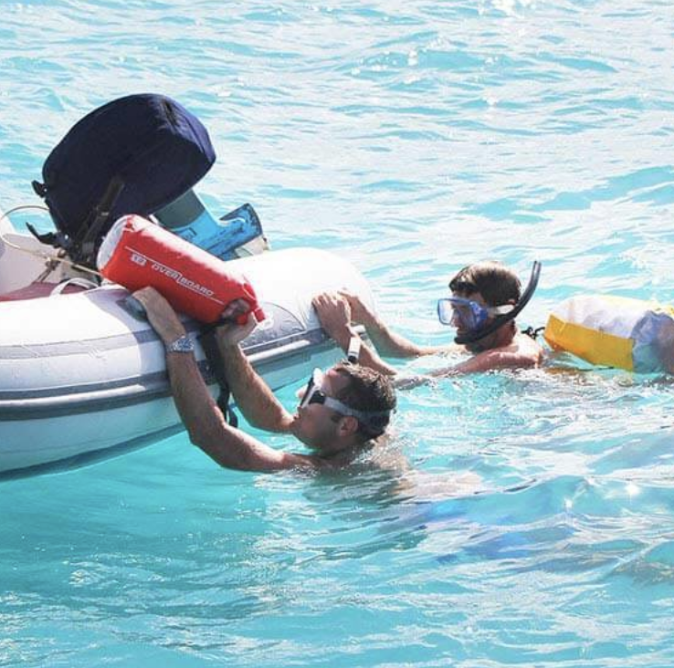 OverBoard 12 Litre Dry Tube Waterproof Bag Water Sports Outdoors OB1003 - Red