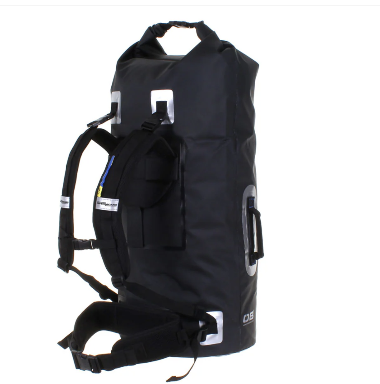 OverBoard 60 Litre Dry Tube Waterproof Bag Water Sports Outdoors OB1055 - Black