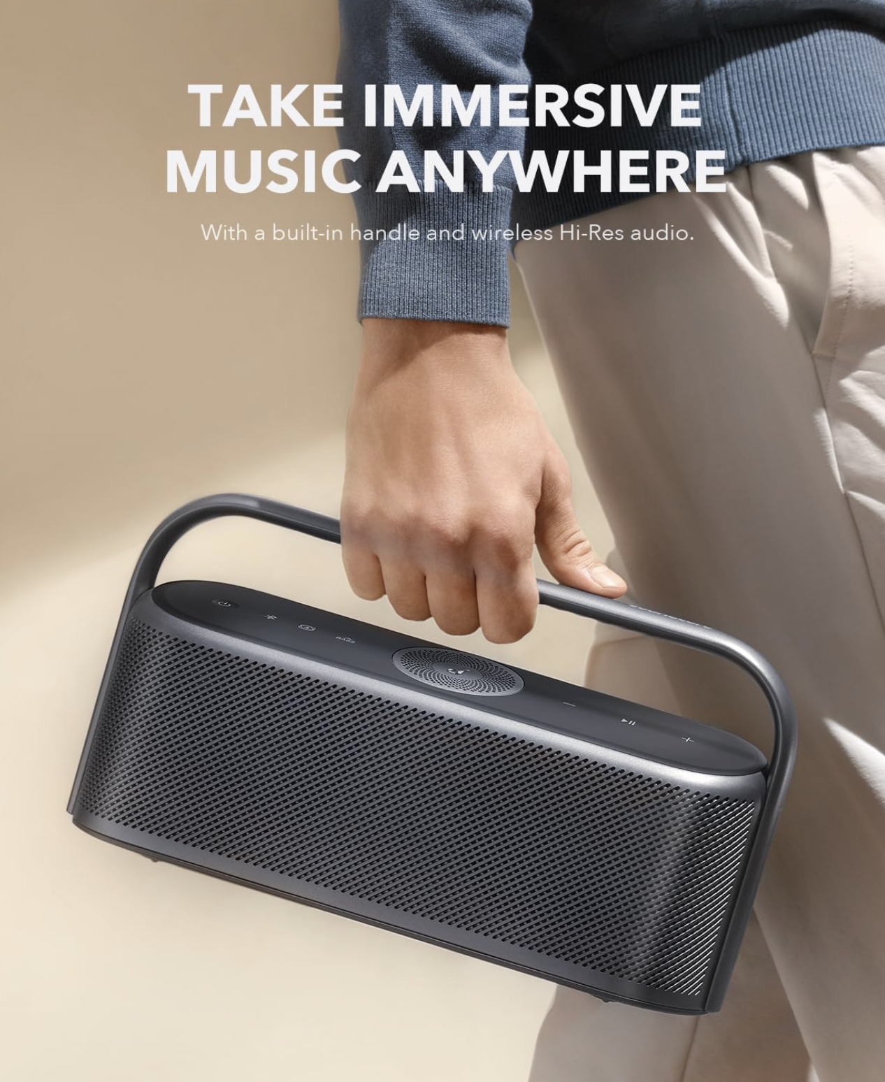 Anker Soundcore Motion X600 High-Fidelity Portable Wireless Speaker Black - A3130011