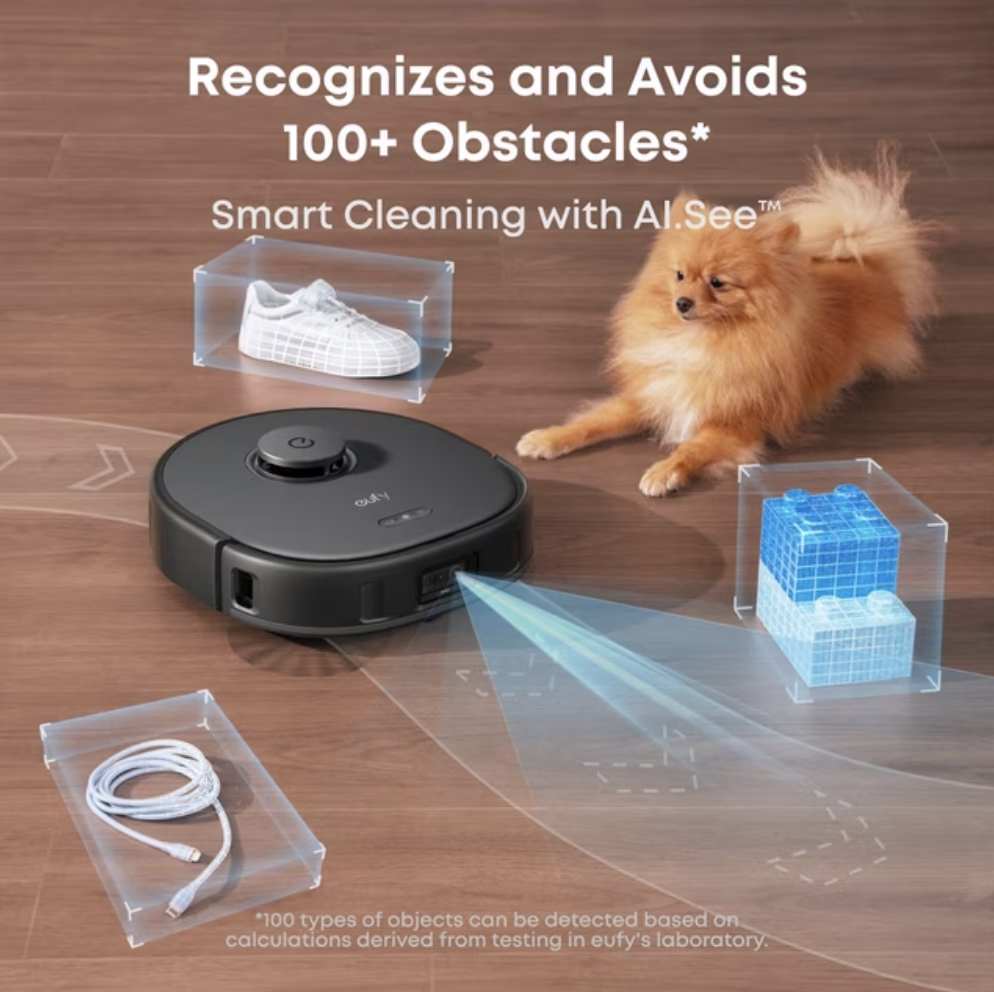 Eufy Omni X10 Pro Robot Vacuum & Mop with All-in-One Station & iPath Laser Navigation Black - T2351V11