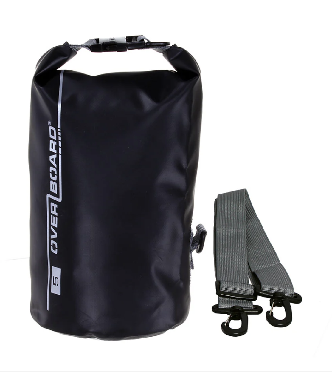 OverBoard 5 Litre Dry Tube Waterproof Bag Water Sports Outdoors OB1001 - Black