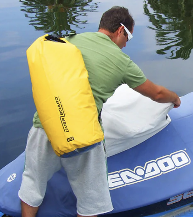 OverBoard 40 Litre Dry Tube Waterproof Bag Water Sports Outdoors OB1007 - Black
