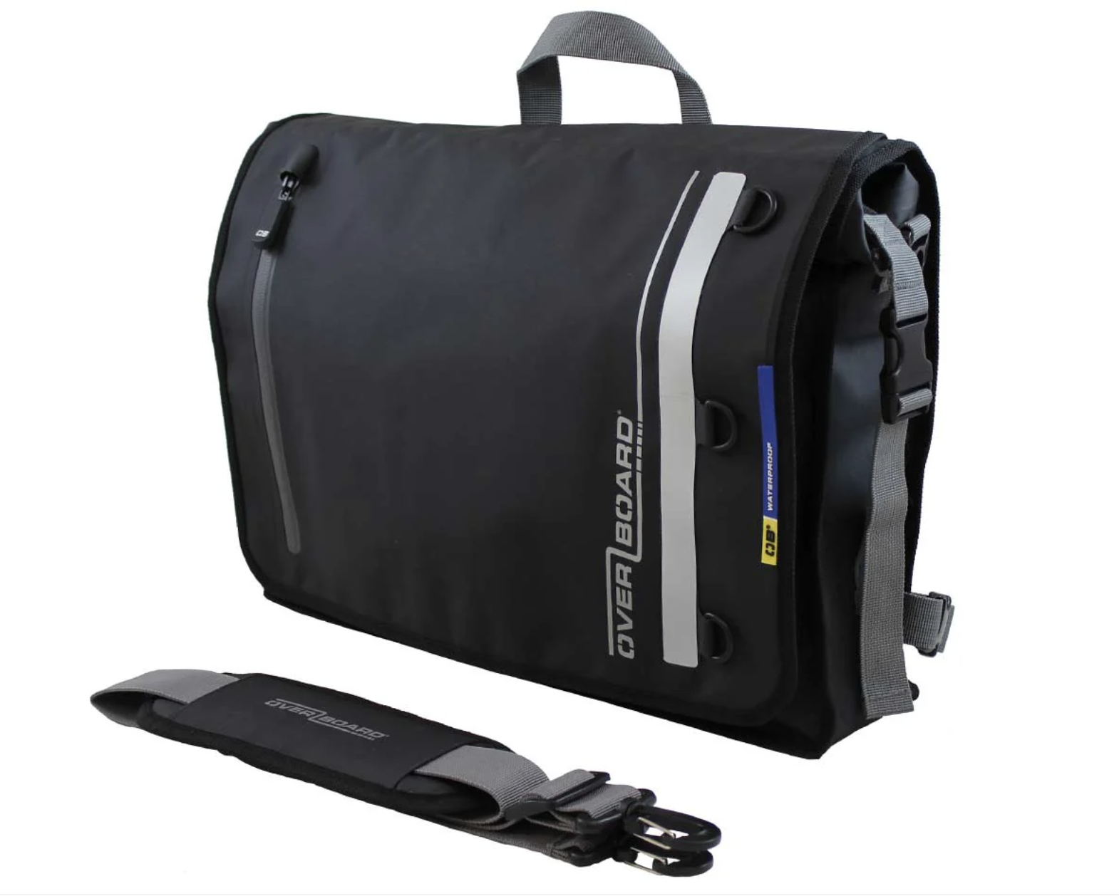 OverBoard Classic Messenger Bag Waterproof Bag Water Sports Outdoors OB1245 - Black