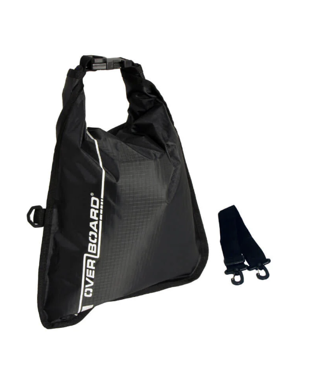 OverBoard 5 Litre Dry Flat Waterproof Bag Water Sports Outdoors OB1002 - Black