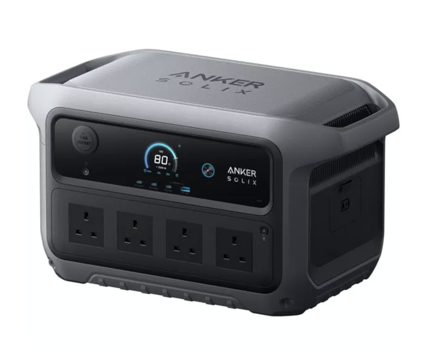 Anker SOLIX C2000 Gen 2 Portable Power Station 2,048Wh with Smart App Control - A17832A1