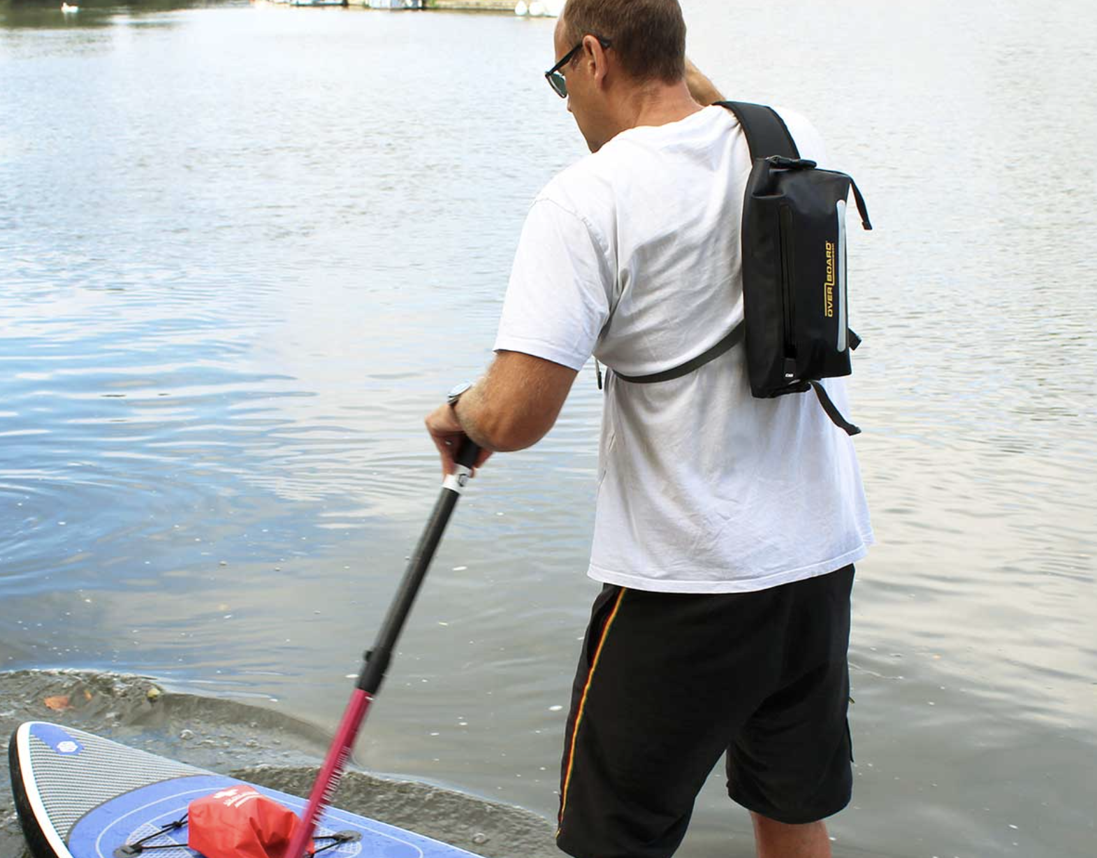 OverBoard 4 Litre Pro Light Sling Bag Waterproof Bag Water Sports Outdoors OB1214 - Black