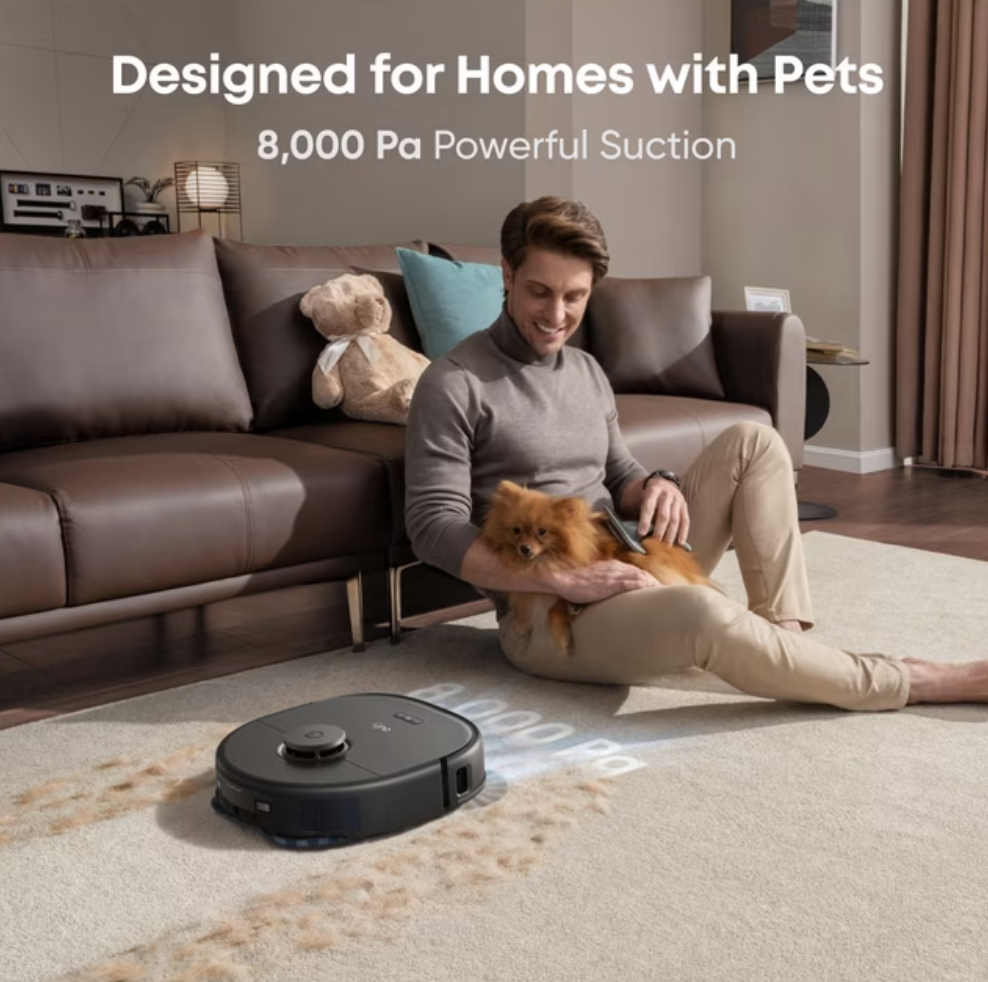 Eufy Omni X10 Pro Robot Vacuum & Mop with All-in-One Station & iPath Laser Navigation Black - T2351V11