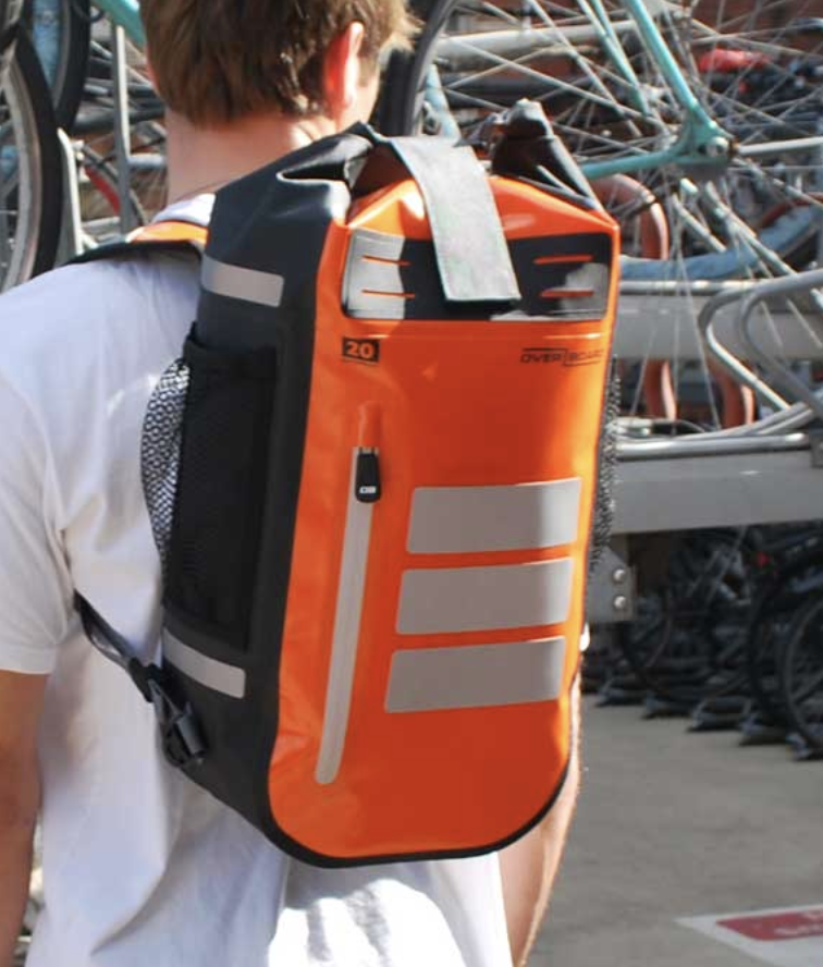 OverBoard 20 Litre Pro Vis Sports Backpack Waterproof Bag Water Sports OB1157 - Orange