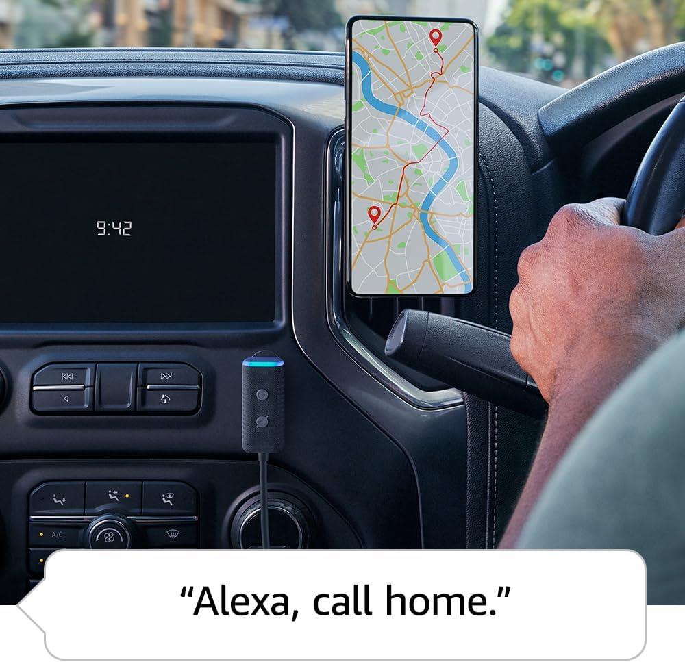 Amazon Echo Auto Gen 2 (Newest Gen) Add Alexa to your Car Bluetooth Device