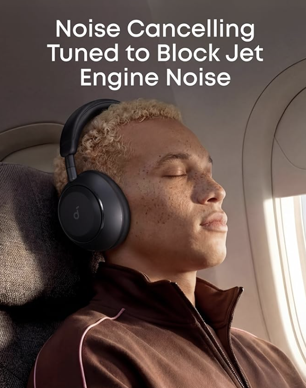 Soundcore Space 2 Comfortable Noise Cancelling Headphones with All-Day Wearing White - D1402G21