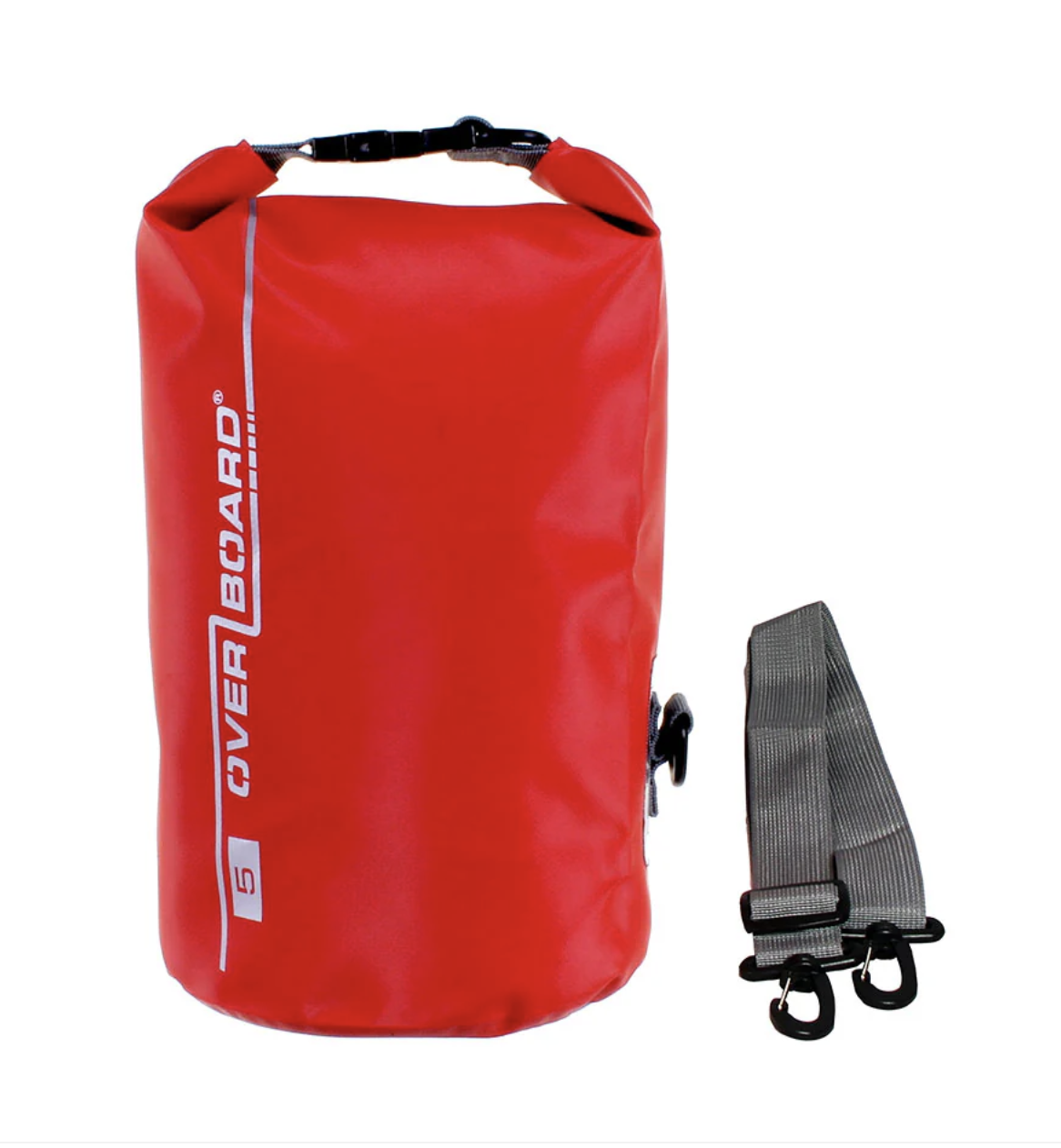 OverBoard 5 Litre Dry Tube Waterproof Bag Water Sports Outdoors OB1001 - Red