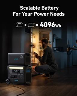 Anker SOLIX F2000 Portable Power Station Powerbank & PS400 Solar Panel