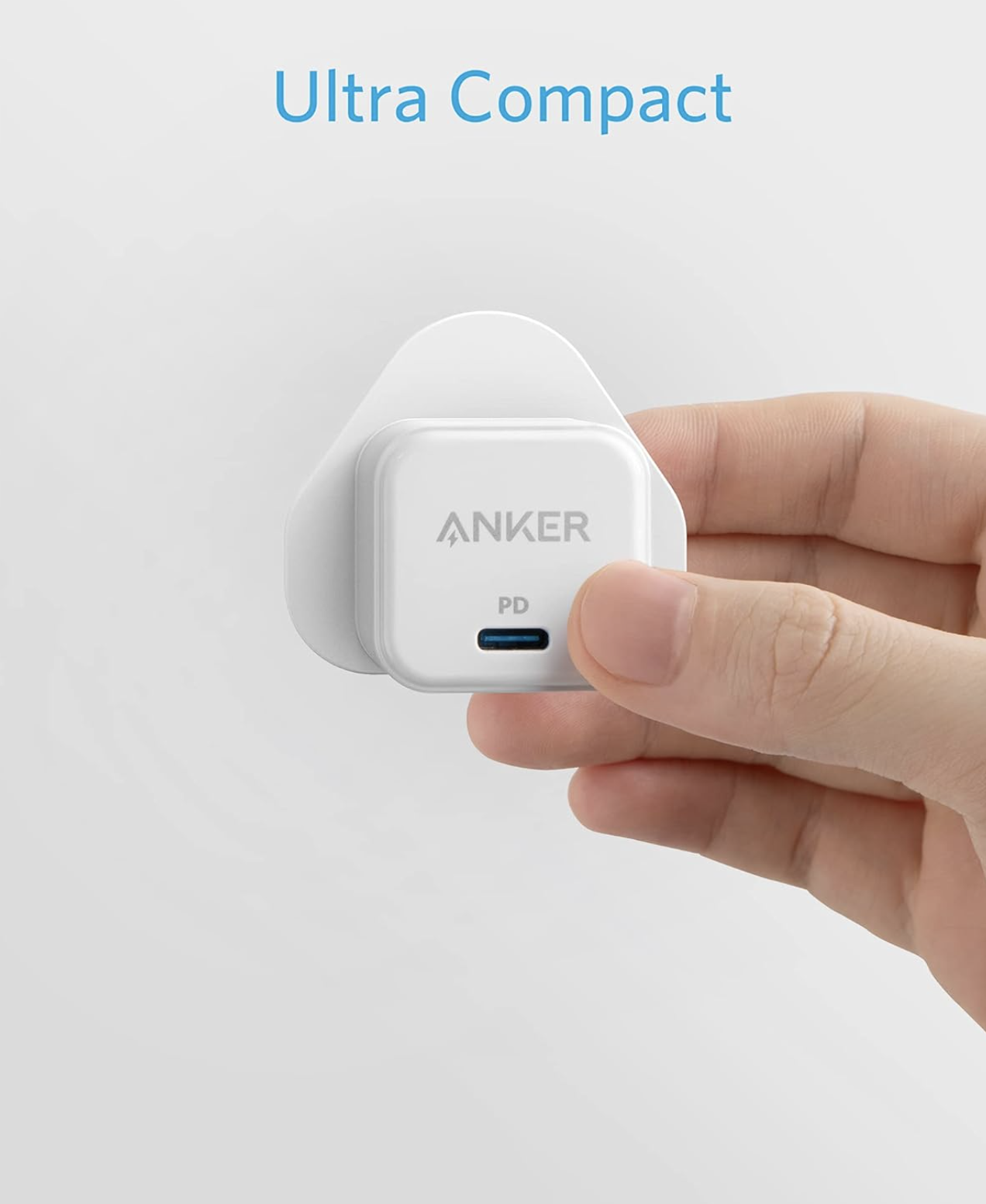 Anker USB-C Wall Charger 20W Single Port Fast Charging Superior Safety White - A2699K21