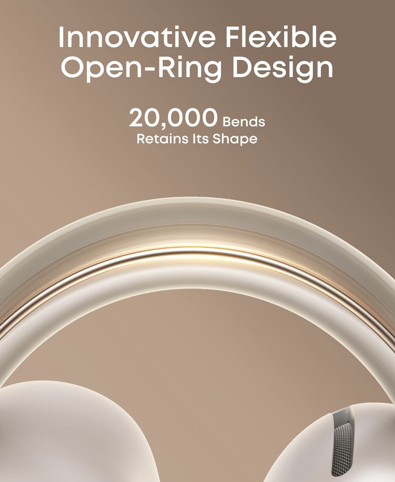 Anker Soundcore Aeroclip Open-Ear Clip-On Earbuds with Adaptive Comfort TWS White - A3388G21