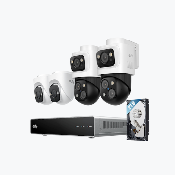 Eufy NVR CCTV Security System S4 Complete 4 Camera Security System AI-Powered Video Finder - E8E00326